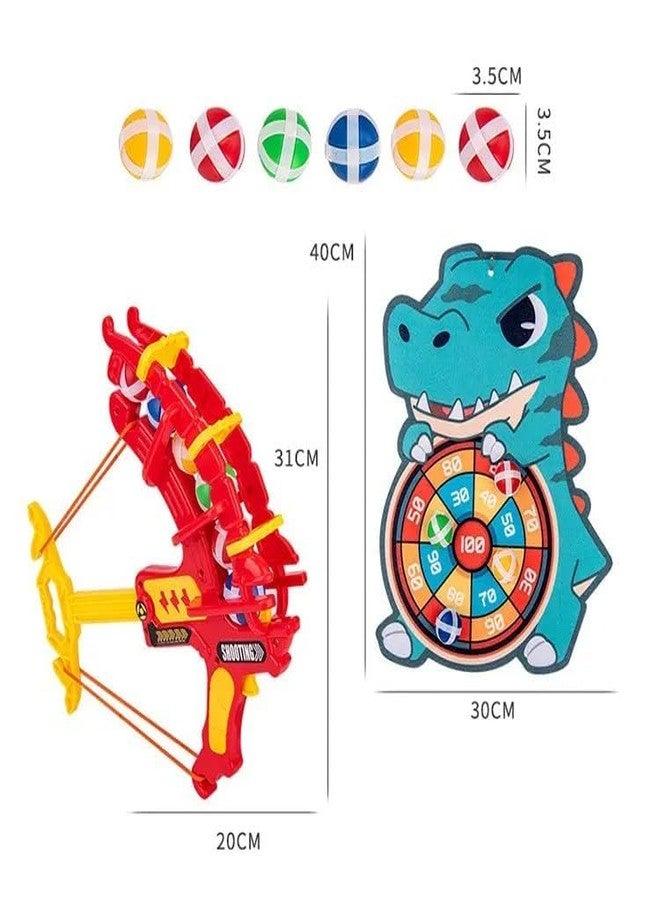 PROUDTORE لوحة لعبة PROUDTORE Dino Dart للأطفال من عمر 3 سنوات فما فوق | 8 كرات لاصقة، لعبة حفلات متعددة اللاعبين داخلية/خارجية، مثالية للأطفال من الأولاد والبنات، هدية عيد ميلاد للأطفال. - Image 2